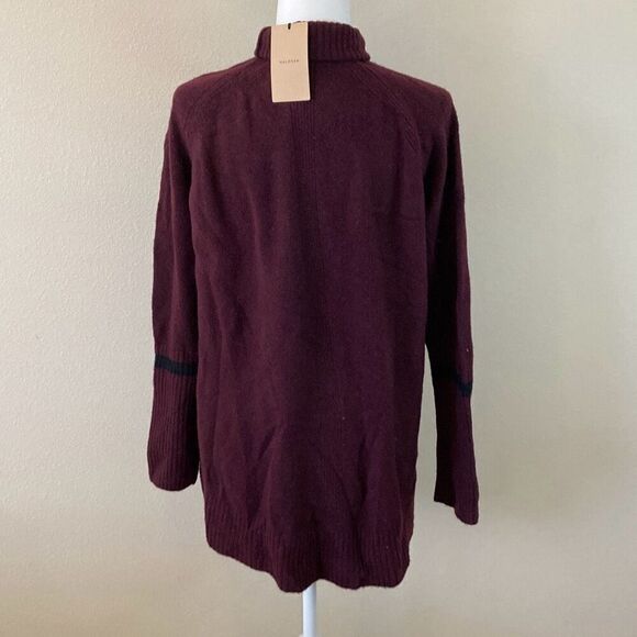 Halogen Burgundy Turtleneck Wool Blend Sweater Size Small (M1)‎ - Picture 2 of 10